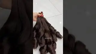 Bouncy curl bulk chestnut brown #hairextensions #bouncy #rawhair #hairstyle #naturalhair #brownhair