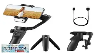 VEVOR Gimbal Stabilizer for Smartphone 3 Axis Stabilization AI Powered Phone Gimbal