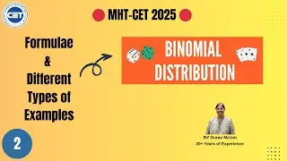 Binomial Distribution | Formulae & Examples |  CET 2025 | #AryadiClasses |