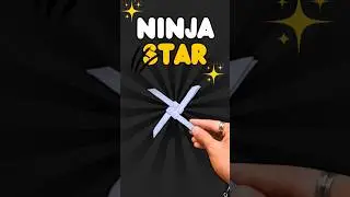 Amazing Ninja Star Tutorial 🥷✂️ #craft #shorts #ninjastar #ninja #diy #experimnent #origami #ninja