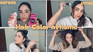 Matrix hair color touch-up | Salon finish at home&rdquo;🫶  #hairtransformation, #hairtutorial#hair-trends