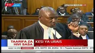 Otiende Amolo addresses the court on the presentations by the respondents