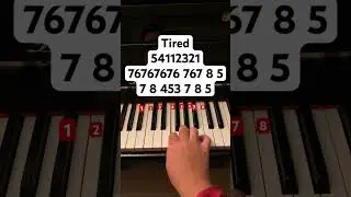 Tired // follow my instagram: jessnotes123 #piano #pianotutorial #pianomusic #beabadoobee #tired
