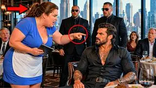The Mafia Boss Insulted Her in Arabic, The Chubby Waitress Answered Back And Called Him a Coward