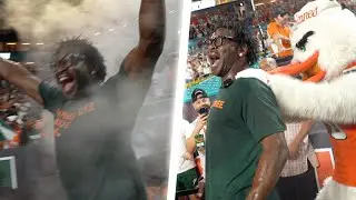 Miami Hurricanes vs Florida Gators | Michael Irvin Sideline Coverage