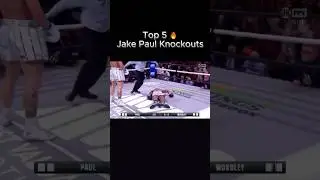 Top 5 Jake Paul's Knockouts  #boxing #jakepaul #knockout #top5 #trendingshorts #influencerboxing