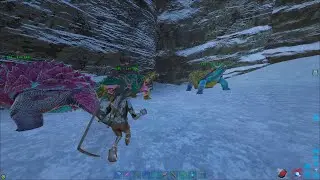 ARK Small Tribe || I RAIDED ICE CAVE.