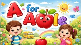 Phonics Song 2 with TWO Words in 3D - A For Airplane - ABC Alphabet Songs with Sounds for Children