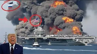 1 минуту назад! Россия жестоко уничтожила крупнейший авианосец США, на борту которого находились 80
