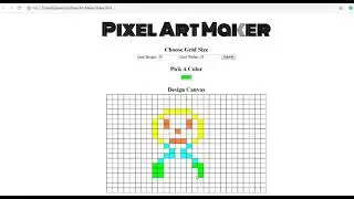 Pixel Art Maker In JavaScript With Source Code | Source Code & Projects