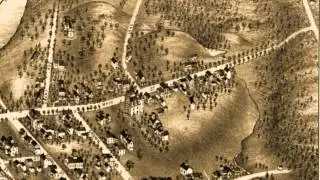 Stafford Springs Connecticut 1878 Panoramic Bird's Eye View Map 7477
