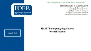 225 CMR 20 00 SMART Emergency Rulemaking Public Hearing