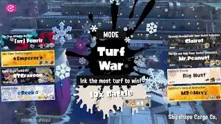 Splatoon 3 - FrostyFest 2026 - Open 10x Battle - Shipshape Cargo Co. - Team Solo vs. Team Friends