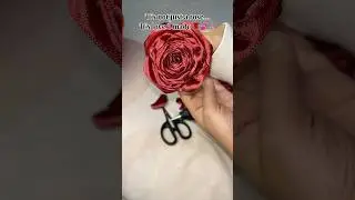 Ribbon rose craft❣️ #craft #foryou #viral #diy #subscribe #fypシ #rose #creative #diycrafts #likes