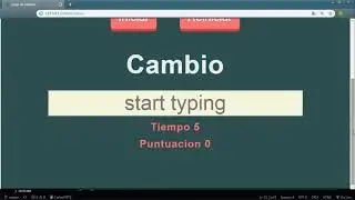 COMO HACER UN JUEGO DE PALABRAS CON JAVASCRIPT | TYPING GAME WITH JAVASCRIPT
