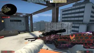 Crafting my orange pattern AWP Electric Hive