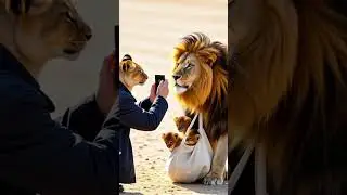 lion 🦁 and cat 😸 mafia #shorts #edit #mafia #trending #aivideo #youtubeshorts #viralvideo