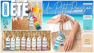 🌞BIJOU DE SAC, PORTE-CLES PETITS POISSONS TROP CHOU AU CROCHET🌞 TUTO RAPIDE  @𝐌𝐚𝐦𝐢𝐞𝐂𝐫𝐨𝐜𝐡𝐞𝐭