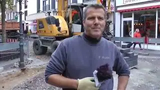 Pflasterarbeiten in der Vosstr 21.10.2014 Teil 1