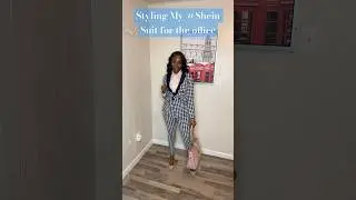 Styling this SHEIN Suit for the office/GRWM/Office Style Guide