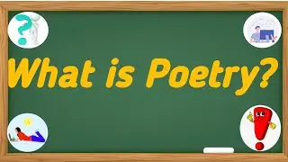 Definition of poetry, Types,forms of poetry and explanations in English literature.