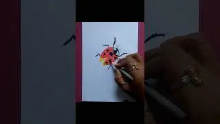 🐞🐞🐞 Ladybug drawing #ronglekhaart