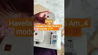 #electrician Havells company AC box 4 modular