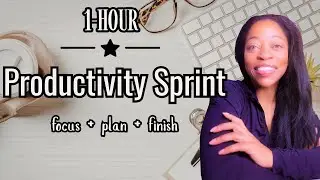 Write/Work With Me | 1-Hour Productivity Sprint for Writers, Planners & Projects