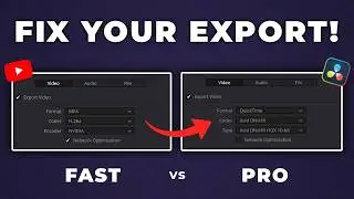 BEST Export Settings in DaVinci Resolve 20 (YouTube & Shorts) + HandBrake Workflow