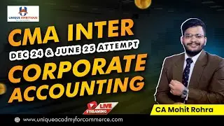Lecture -2 Accounts for Banking Companies || Corporate Accounting || CMA Inter Dec'24/ June'25