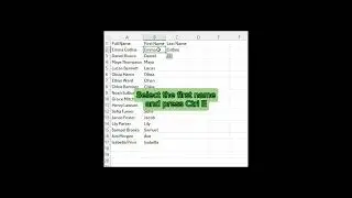 How to Split Names In Excel