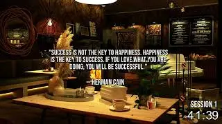 Piano Bar Music Relax Ambience - Relaxing Jazz cozy bar Study, Sleep, Work - Pomodoro Method 50/10