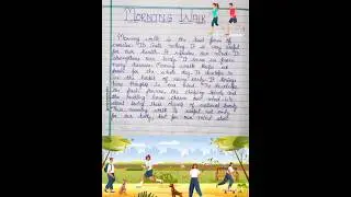 Morning walk paragraph in English || Essay on morning walk || Morning Walk Essay