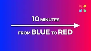 Color Transition: Blue to Red