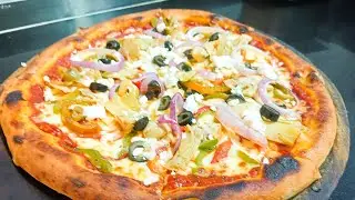 Greek style pizza | testy pizza | How to make Greek style pizza |