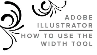 How to Use the Width Tool in Adobe Illustrator CC