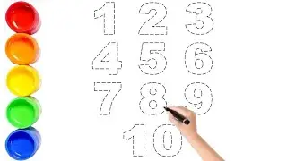 Learn 1 to 10 Counting with Colors 🌈 | 123 Song, Color Names for Kids