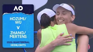 Hozumi/Wu v Zhang/Mertens Highlights | Australian Open 2026 Quarterfinal