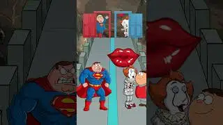 Superman Peter vs Lois Pennywise!Who win?#griffinfamily #memes #funny