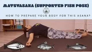 10 minute gentle heart opening yoga sequence using Props | Matsyasana (Fish pose) | HomeYogi