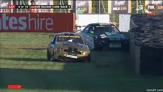 Aussie Racing Cars Championship 2017. Race 1 Townsville Street Circuit. Hard Crash