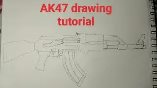 AK47 drawing tutorial.