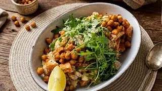 Sült édesburgonya 🍠 tahini 🌱 csicseriborsó