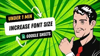 Google Sheets Tutorial - How to Increase Font Size in Google Sheets