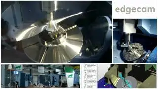 5-Axis propeller blade milling on the Matsuura MX-850