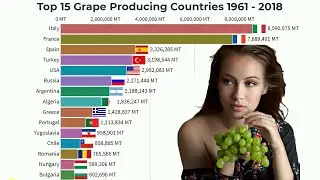 Top 15 Largest Grape Producing Countries 1961 - 2018