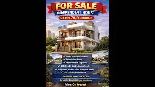 FOR SALE INDEPENDENCE HOUSE 🏡 SEC 7 A FARIDABAD CALL YA MSG