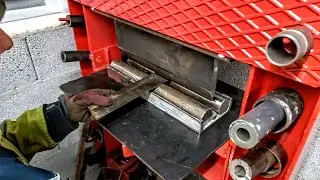 Building a edge press tool and fixing a broken bottle jack in Finnish country side