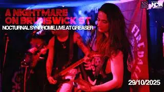 Nocturnal Syndrome - New Single LIVE in 4K @ Greasers Bar, Brisbane City | 29/10/2025