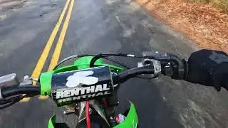 Kx450 trying out the powerlines  